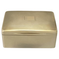 Edwardianische Schatulle aus 9-Karat-Gold von Skinner & Co., London, um 1905