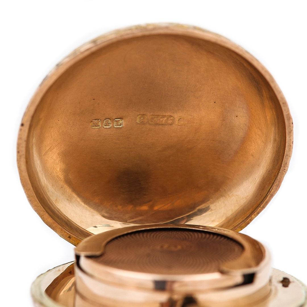 Edwardian 9ct Gold Engraved Sovereign Holder, Circa 1910 1