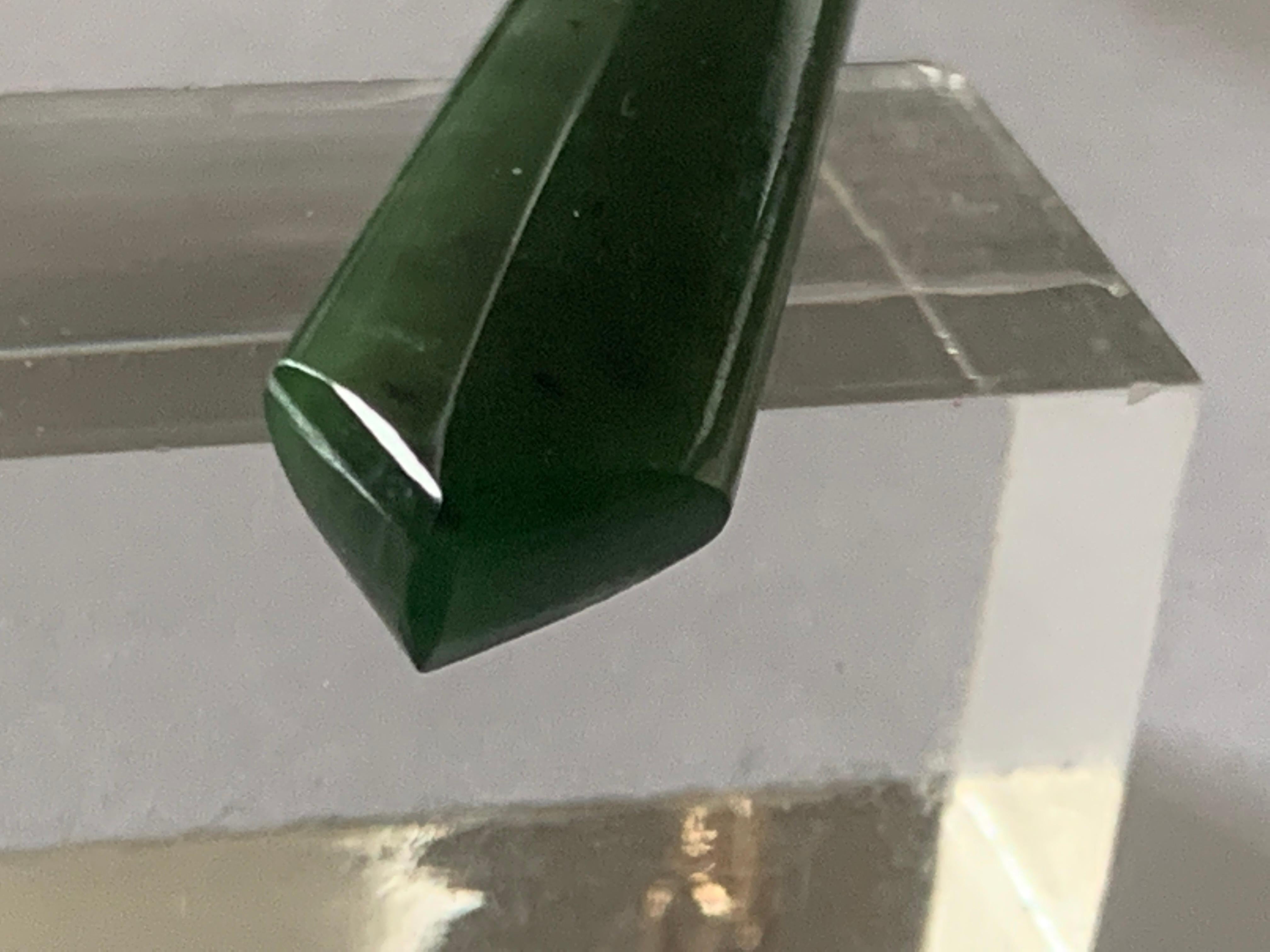 Ciondolo di giada montato in oro 9ct edoardiano in vendita 3