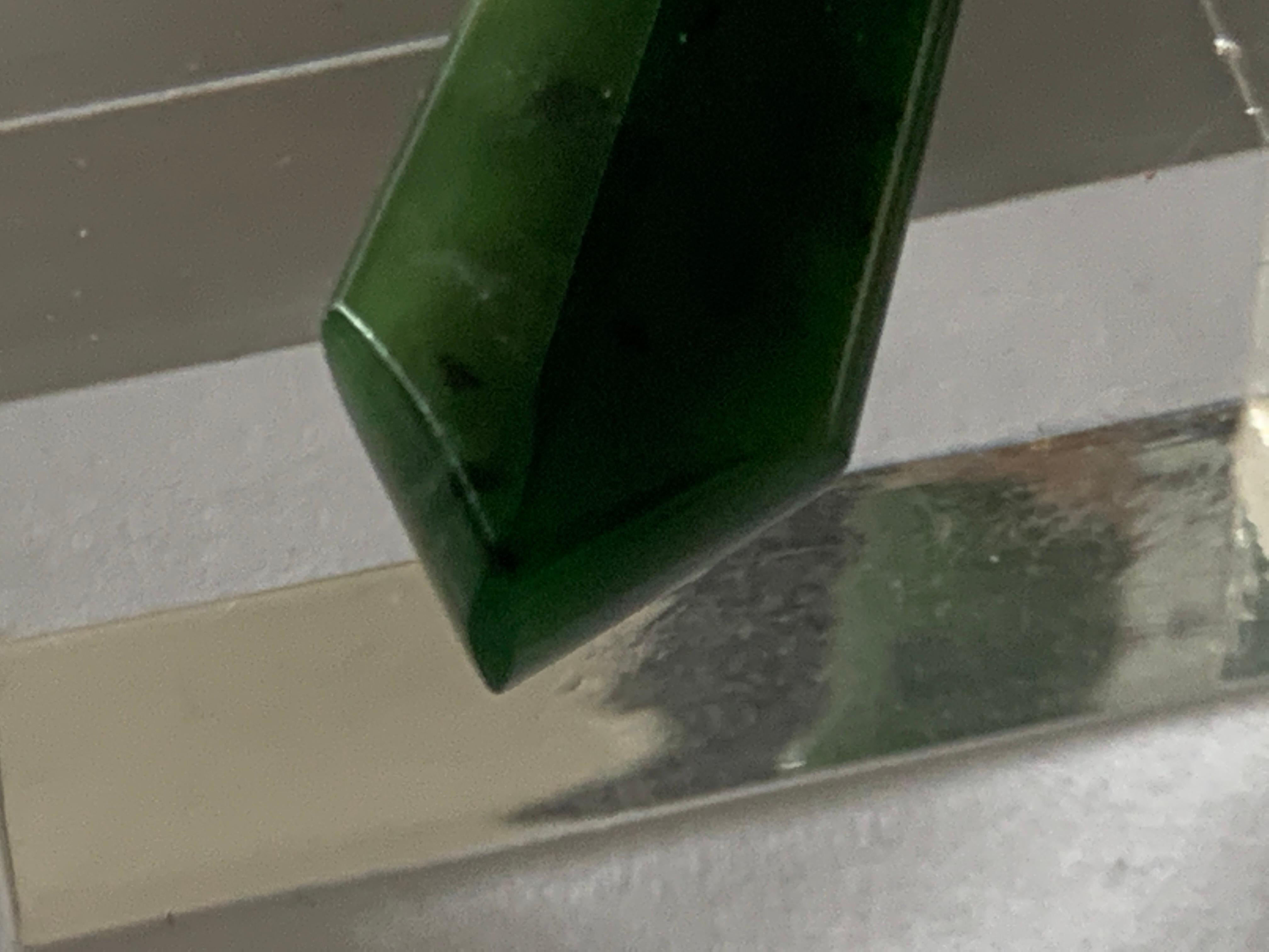 Ciondolo di giada montato in oro 9ct edoardiano in vendita 4