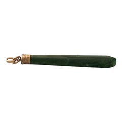 Ciondolo di giada montato in oro 9ct edoardiano