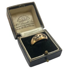 Bague édouardienne en pâte d'or 9ct, poinçonnée Chester 1909