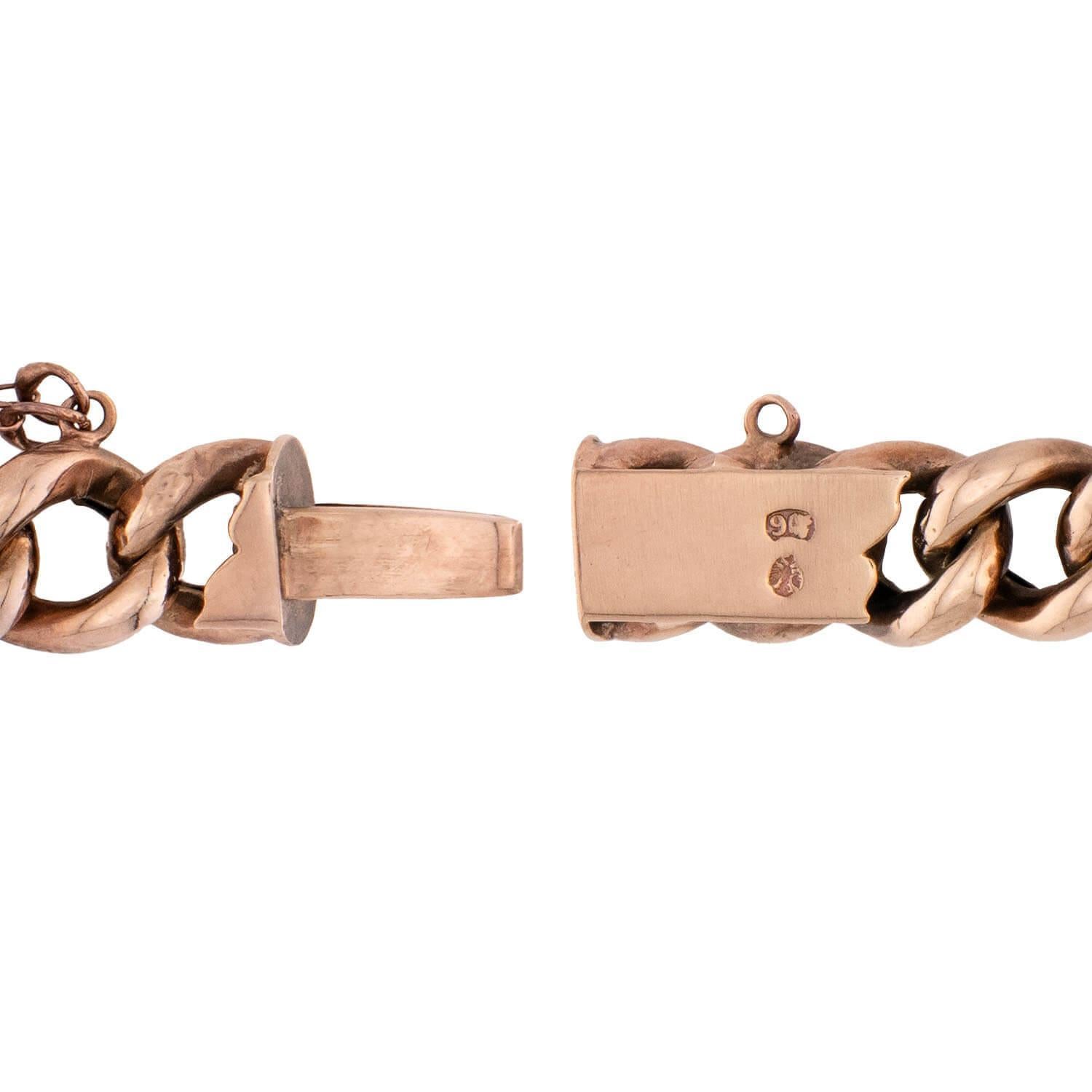 Edwardian 9k Opal & Pearl Link Bracelet Pour femmes en vente