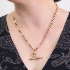 Edwardian Albert Fob Chain Hallmarked Birmingham 1900