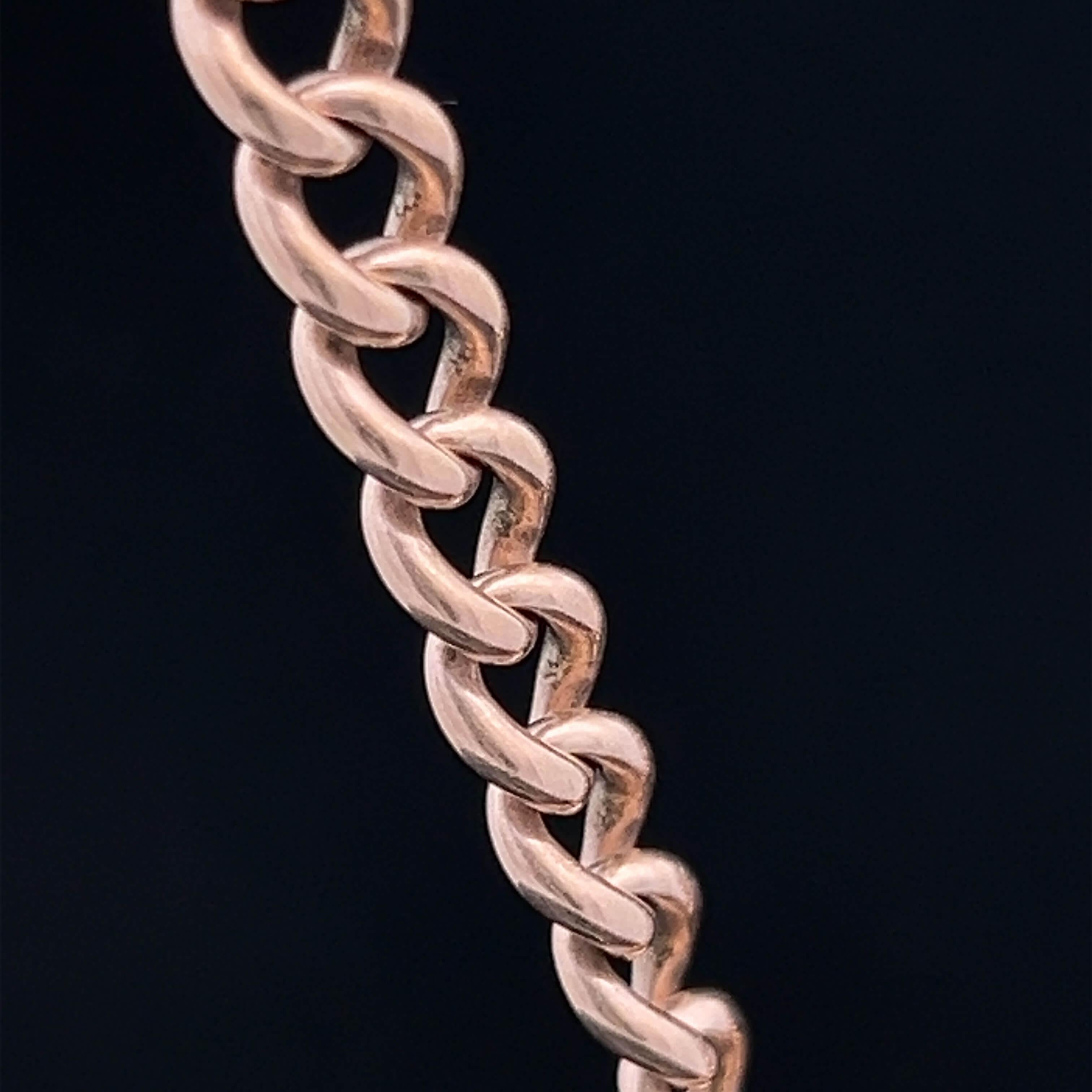 Women's or Men's Edwardian Albert Fob Chain Hallmarked Birmingham 1900