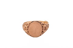 Edwardian Alsop Brothers 14kt Eternity Knot Signet Ring