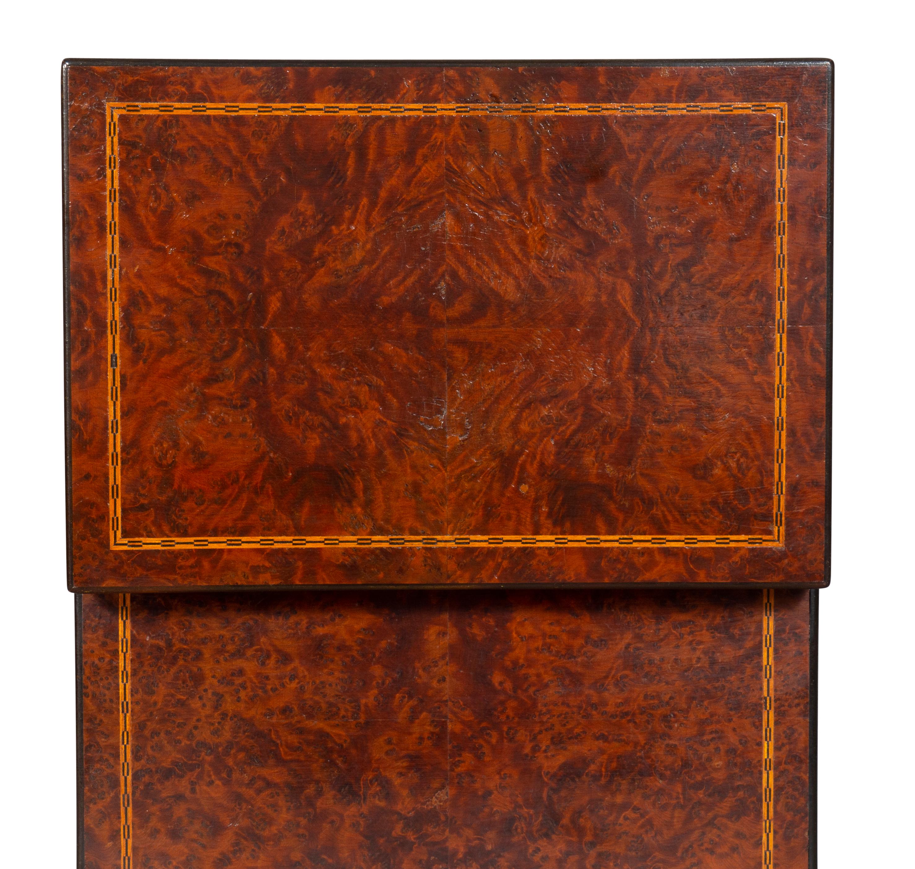 Edwardian Amboyna Wood Humidor by Dunhill 4