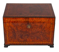 Edwardian Amboyna Wood Humidor by Dunhill