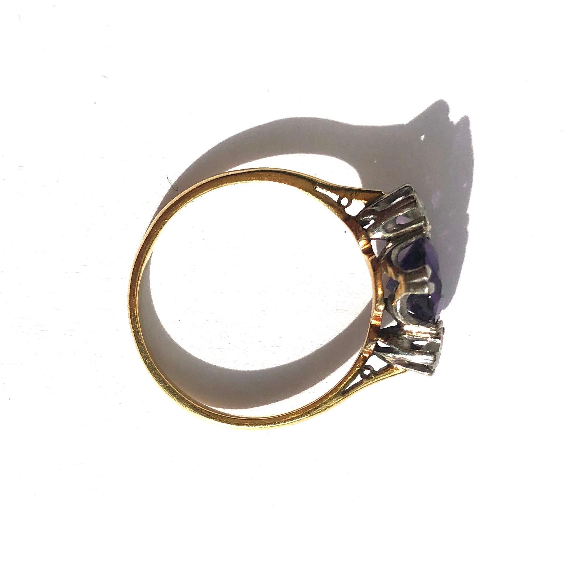 edwardian amethyst ring