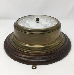 Edwardian Aneroid Ships Barometer by John Barker & Co.