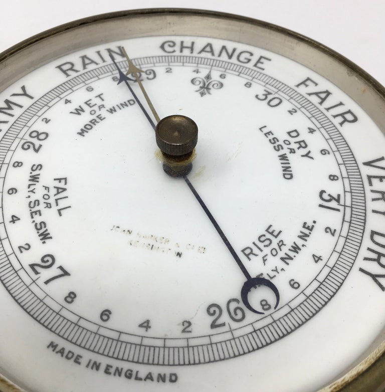 Edwardian Aneroid Ships Barometer by John Barker and Co. at 1stDibs