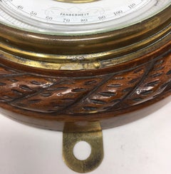 Edwardian Aneroid Ships Barometer