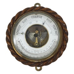 Antique Edwardian Aneroid Ships Barometer