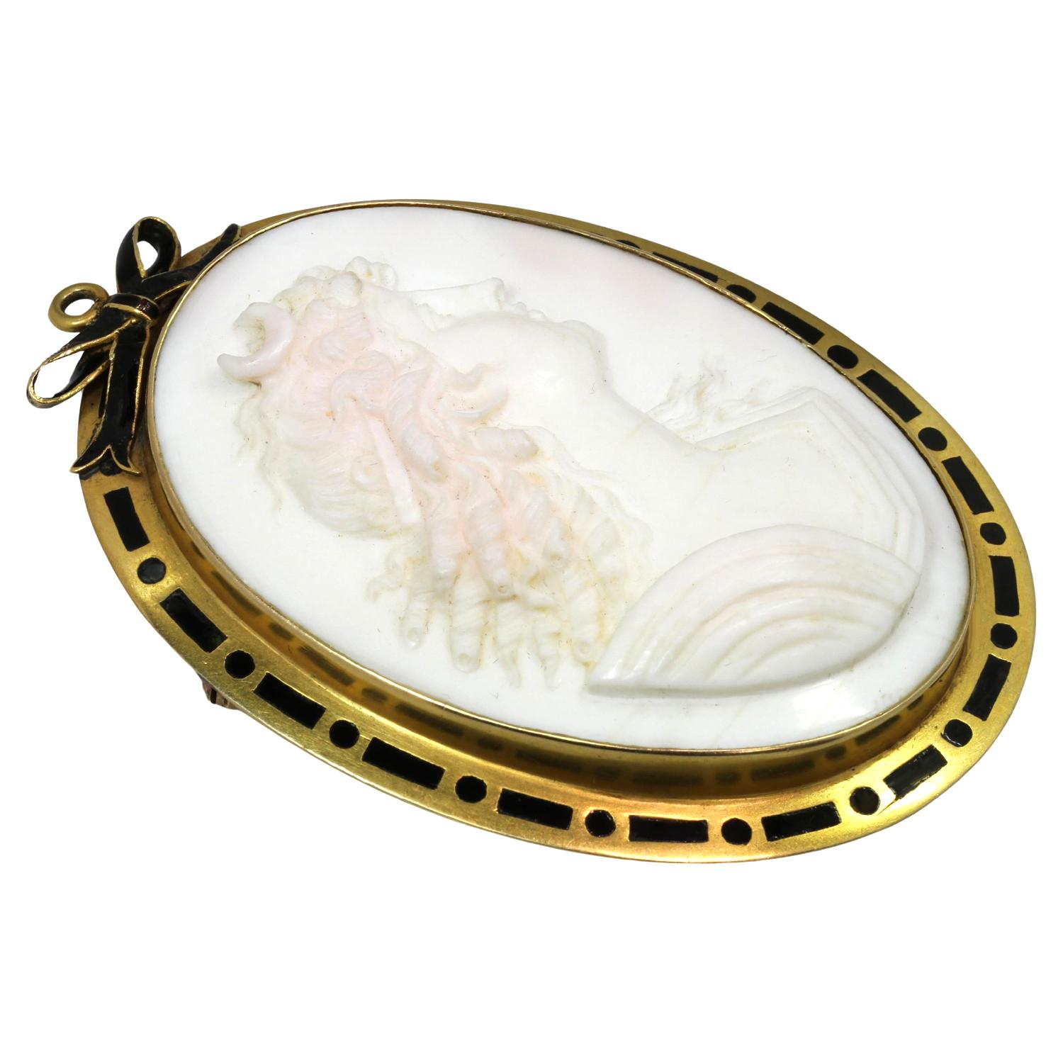 edwardian cameo brooch