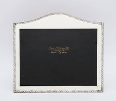 Edwardian Anglo-Indian Sterling Silver Hump-Topped Picture Frame With Wood Back