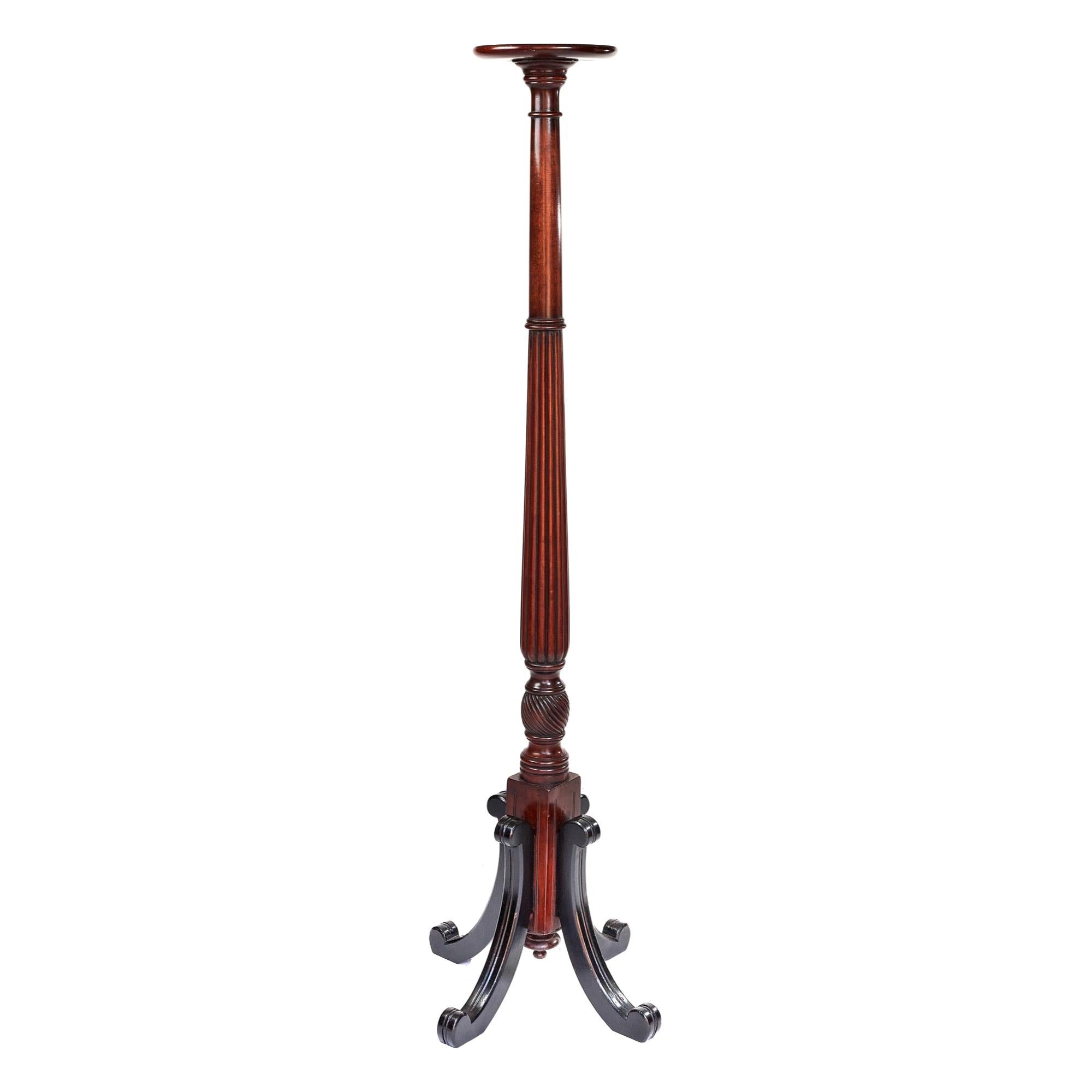 Tall Pair of Mahogany Torchère or Lamp Stands For Sale at 1stDibs