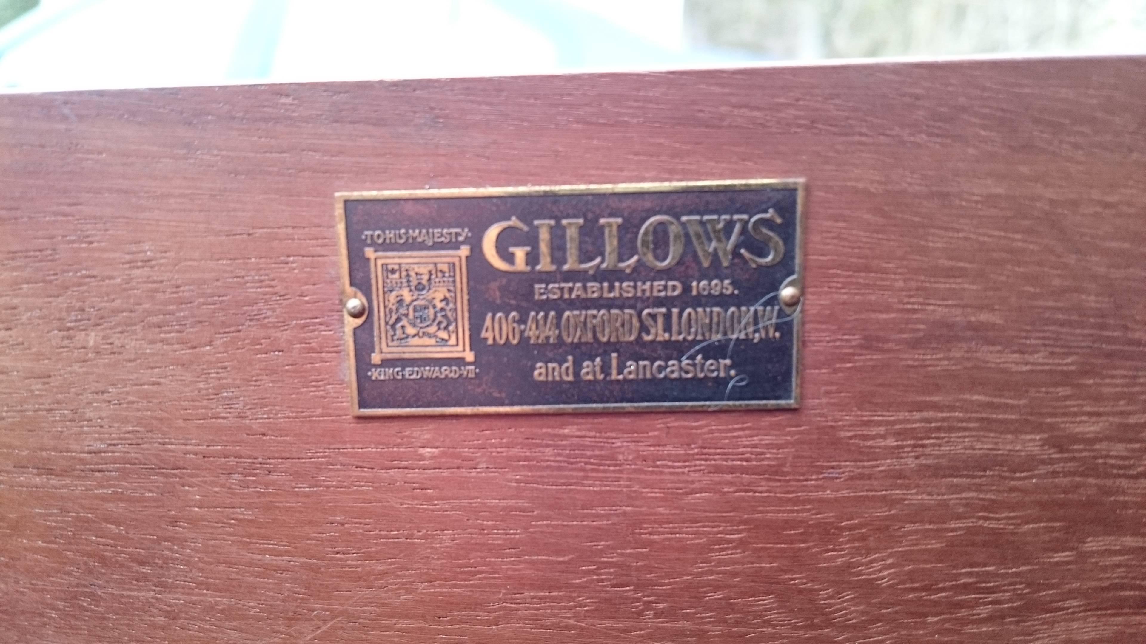 Edwardian Antique Mahogany Wardrobe Linen Press Made by Gillow of Lancaster 4