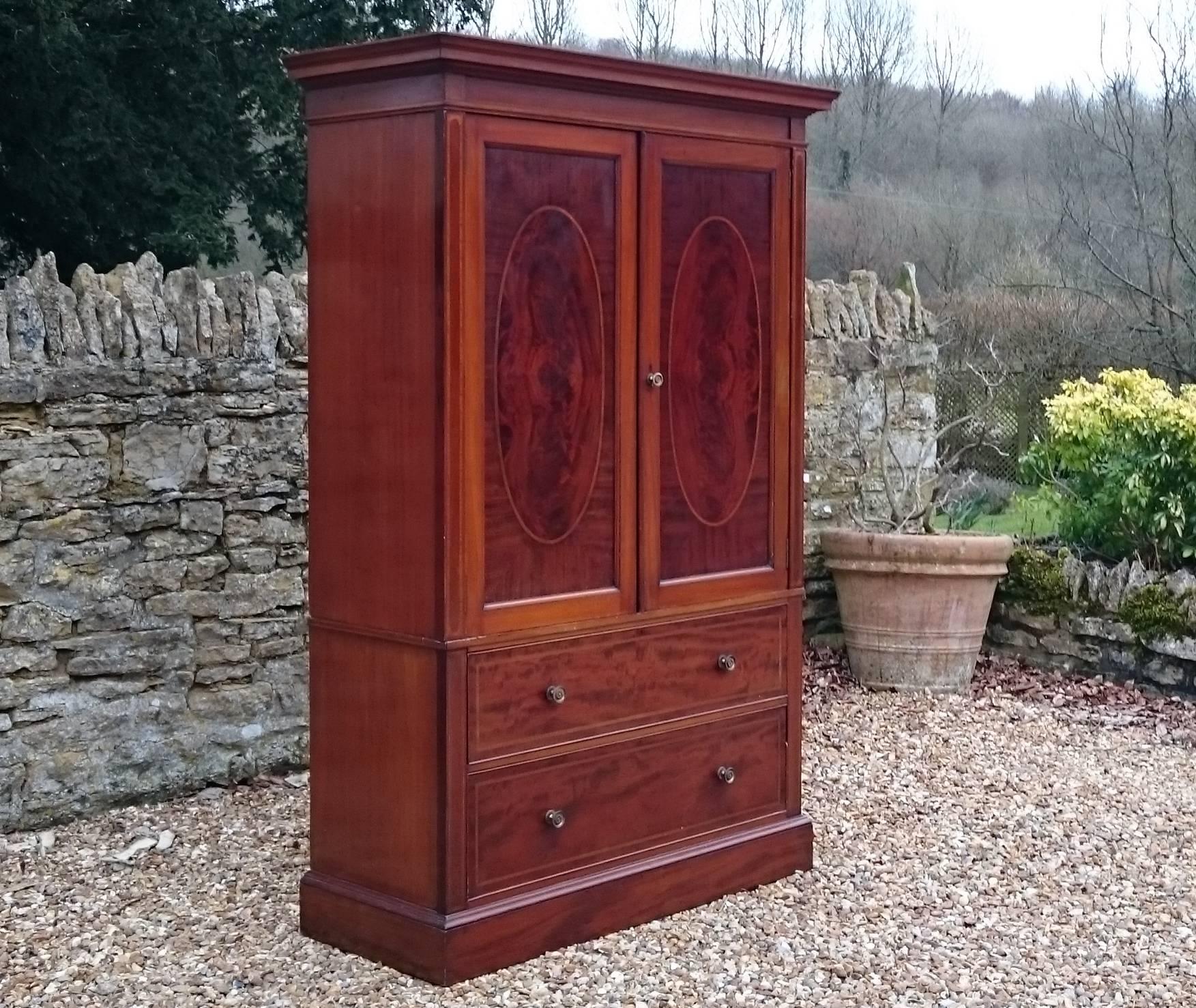 edwardian mahogany wardrobe