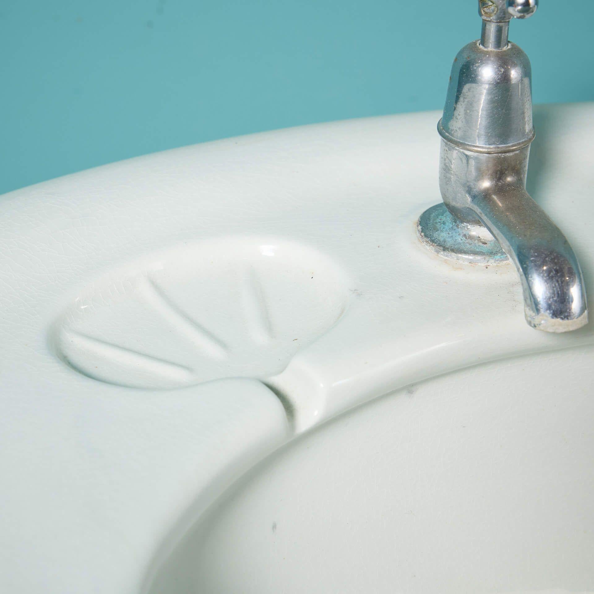 Porcelaine Lave-mains à piédestal en porcelaine ancienne d'époque édouardienne en vente