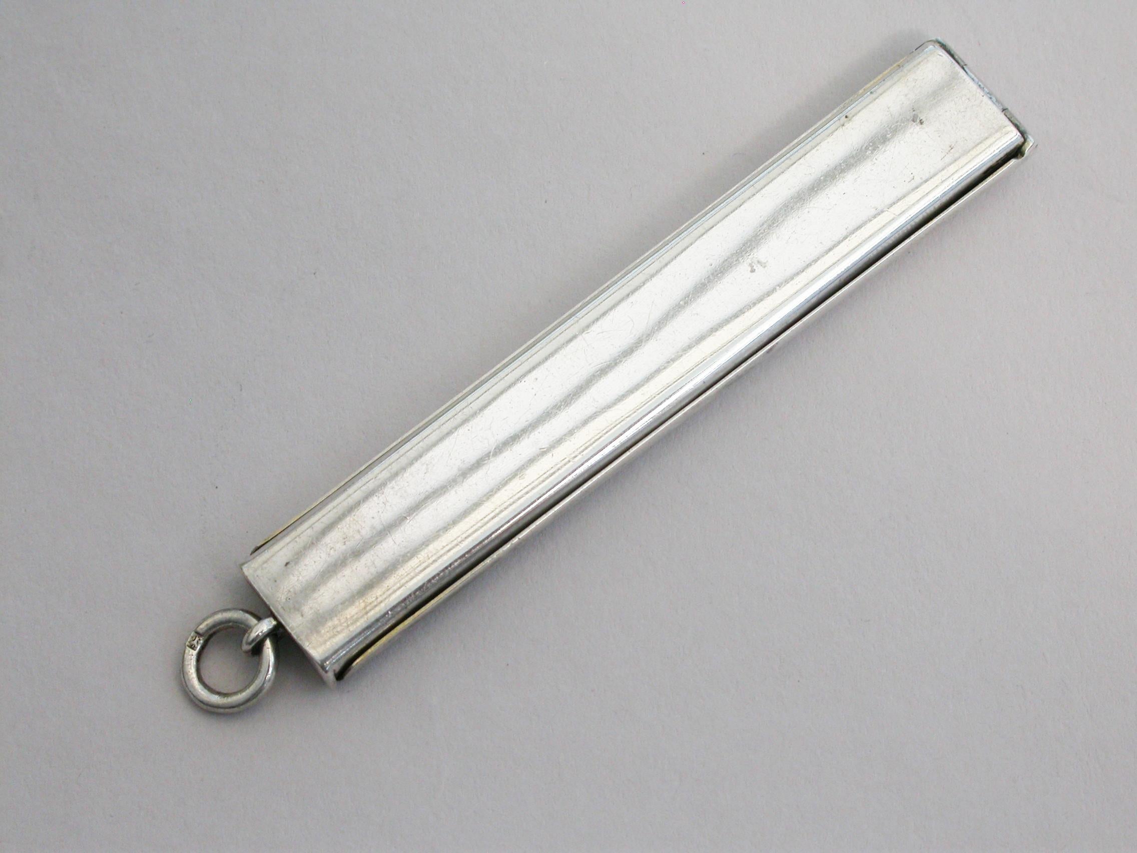 Early 20th Century Edwardian Antique Silver Miniature Travelling Paint Box J C Vickery London, 1907 For Sale
