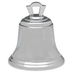 Campana edoardiana in argento sterling antico realizzata a Londra nel 1906