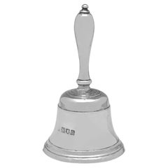 Edwardian Antique Sterling Silver Table Bell, London, 1910