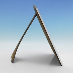 Miroir de table édouardien ancien en argent sterling fabriqué à Londres en 1909