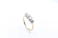 Edwardian/Art Deco 4 Stone Old European Cut Diamond Dress Ring or Wedder