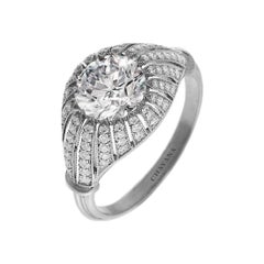 Edwardian Art Deco Diamond Ring GIA Certified 1.11 Carat CHAVANA Collection