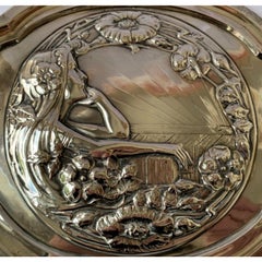 Edwardian Art Nouveau Sterling Silver Card Tray by Williams Ltd, 1905