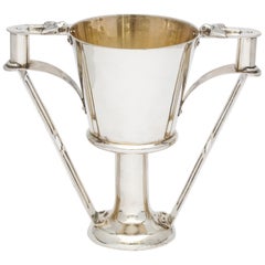 Edwardian Arts & Crafts Sterling Silver Two-Handled Cup