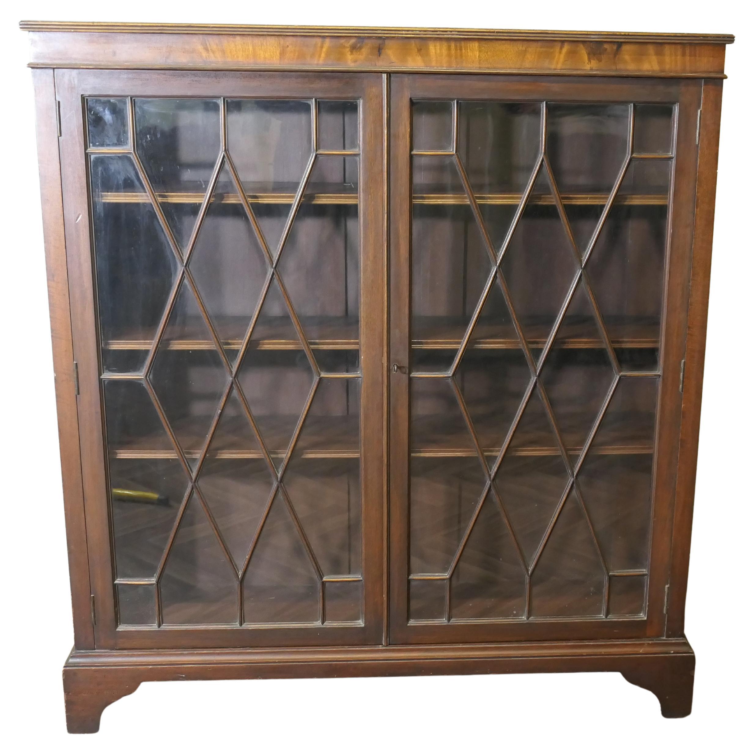 Edwardian Astral Glazed Display Cabinet/Book Case