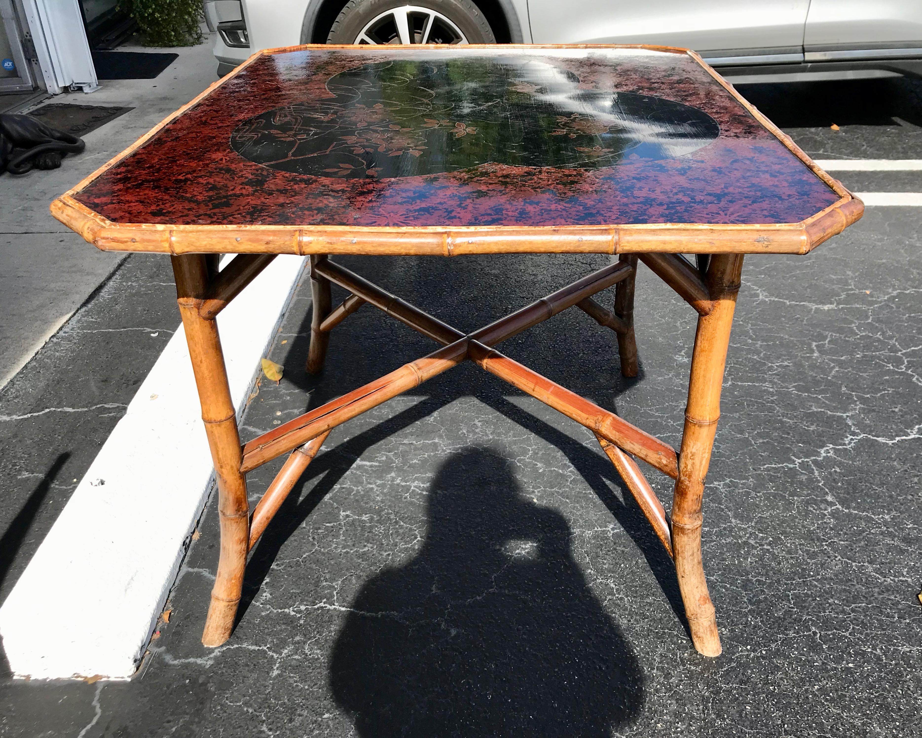 Edwardian Bamboo Dining Table 1