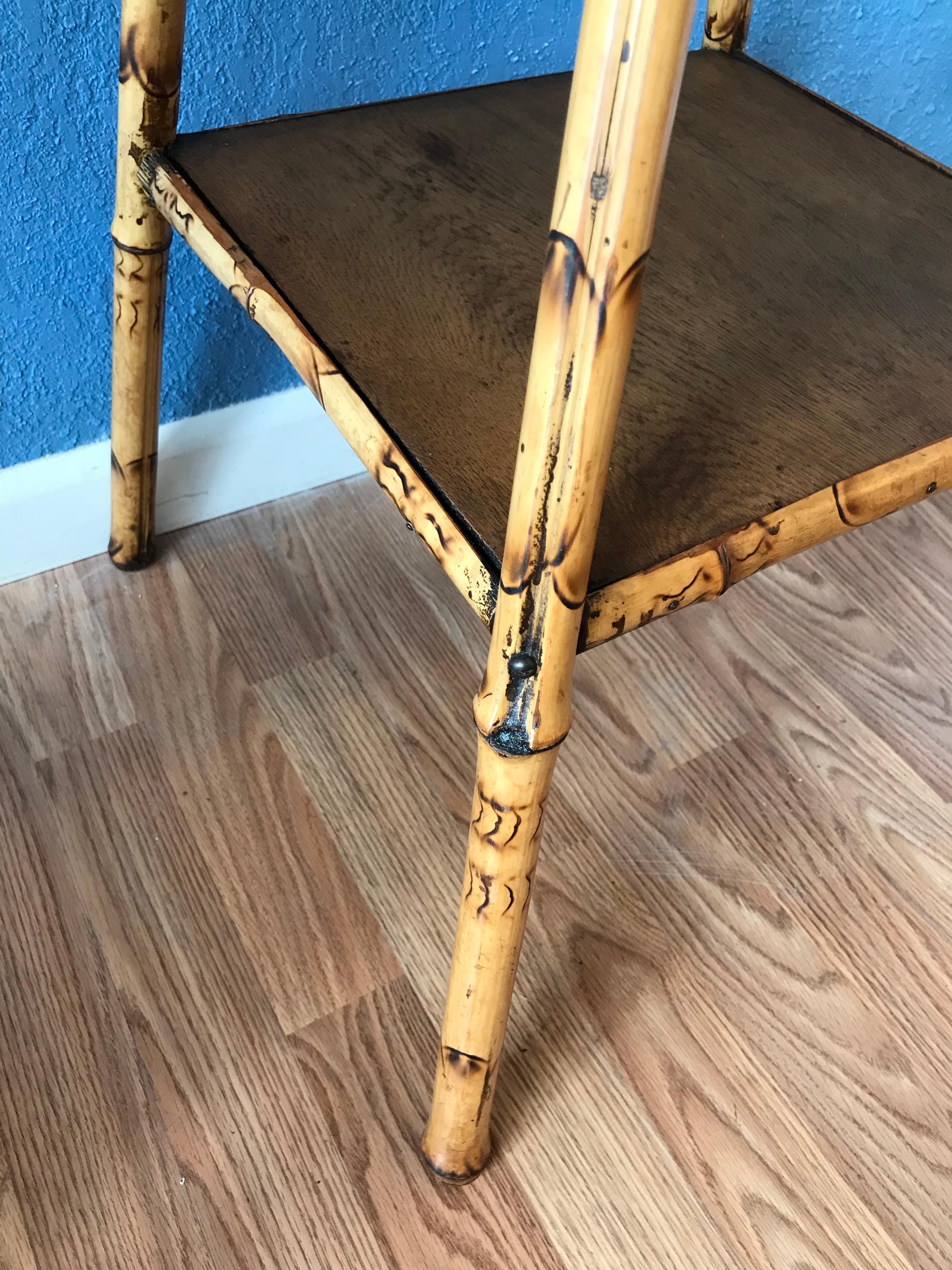 Edwardian Bamboo Side Table For Sale 6