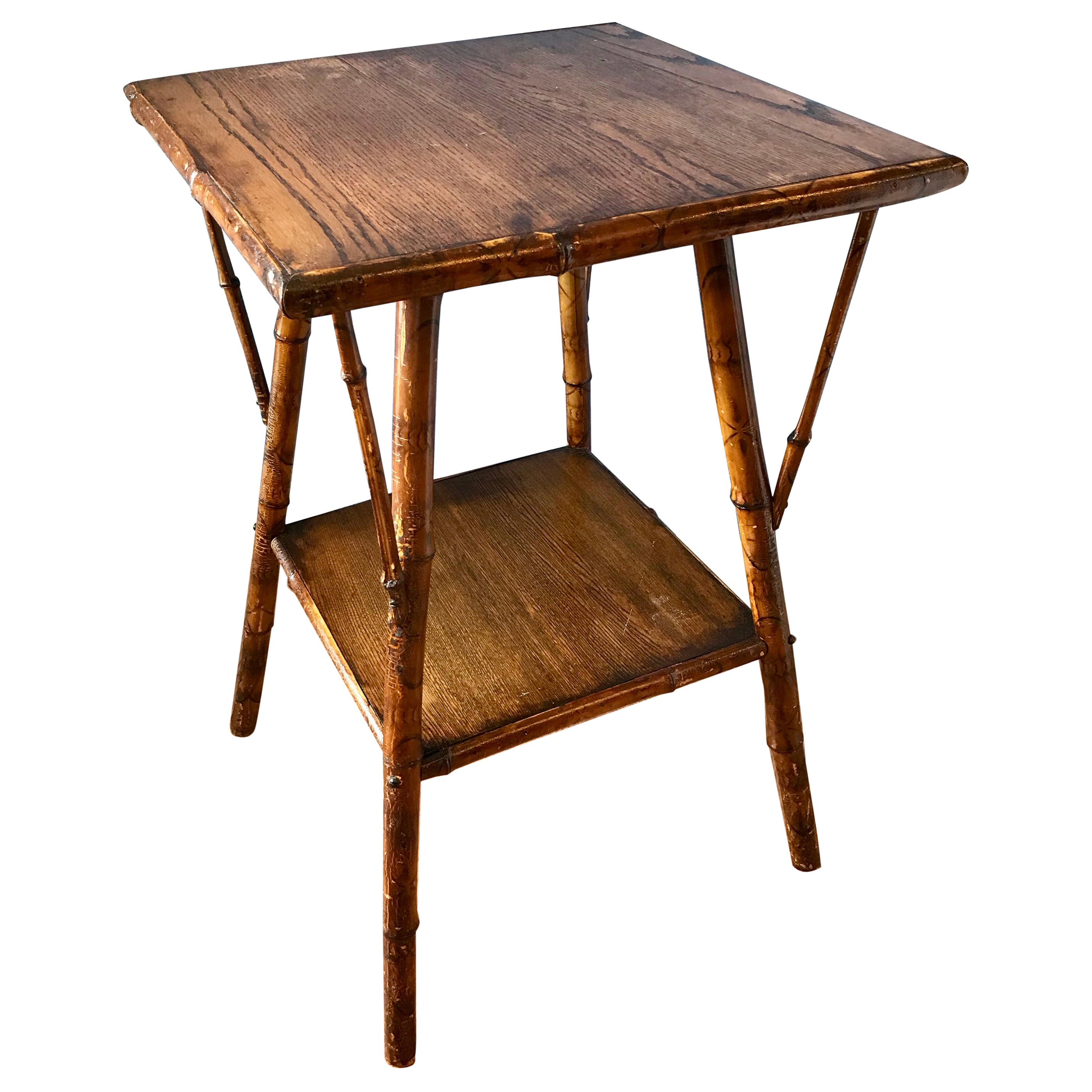 Edwardian Bamboo Side Table