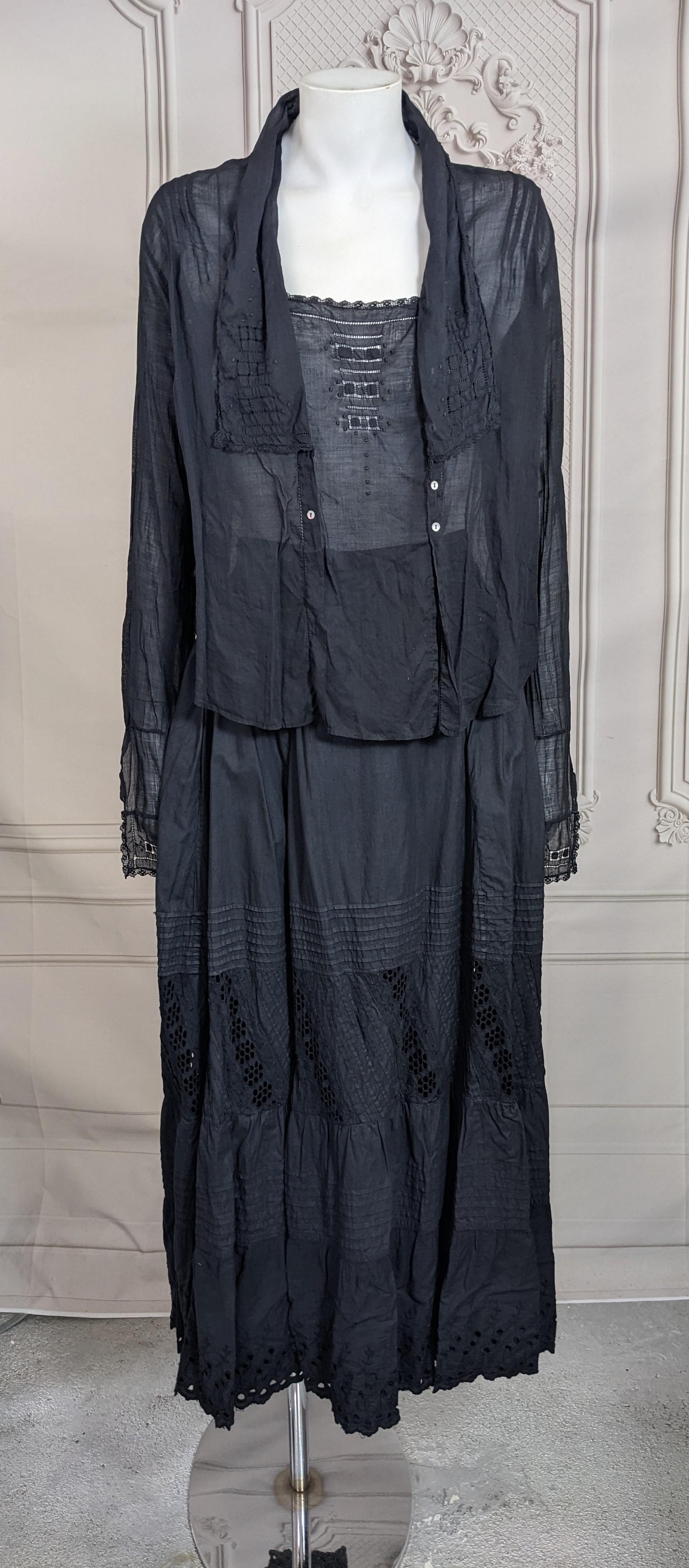 Edwardian Batiste Overdyed Armistice Blouse, Studio VL en venta 1