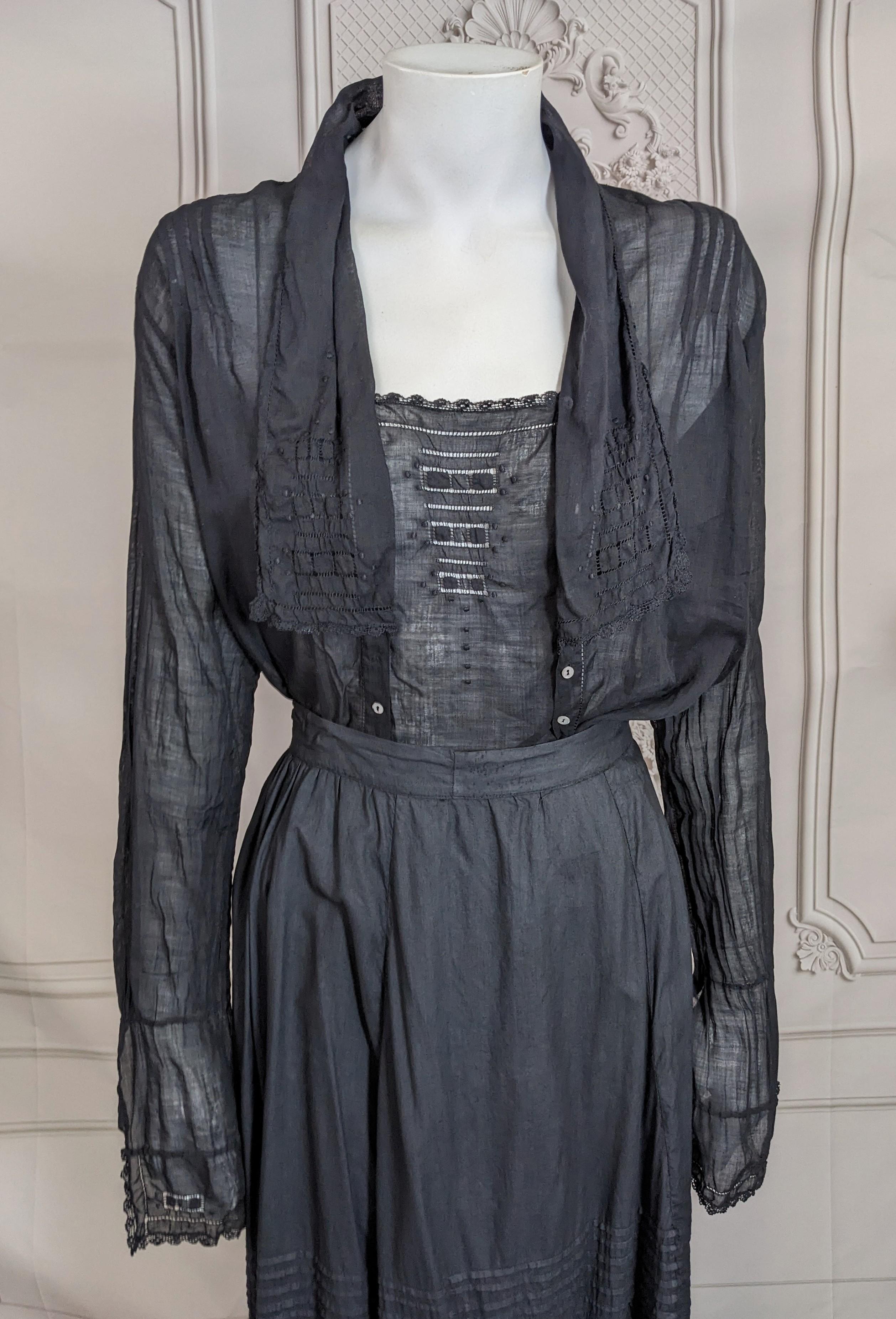 Edwardian Batiste Overdyed Armistice Blouse, Studio VL en venta 2
