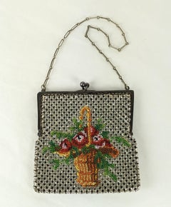 Edwardian Beaded Crystal Purse