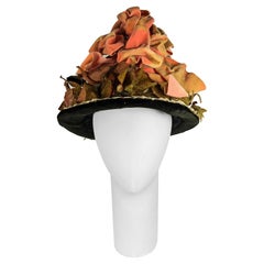 Sombrero eduardiano de rafia