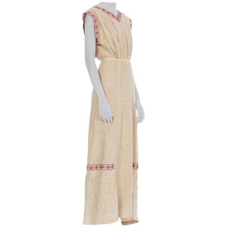 chinese dress ladies Tawni Linen Dress White / Medium main image 0