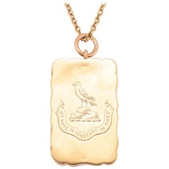 Edwardian Bird Intaglio Vinaigrette Pendant
