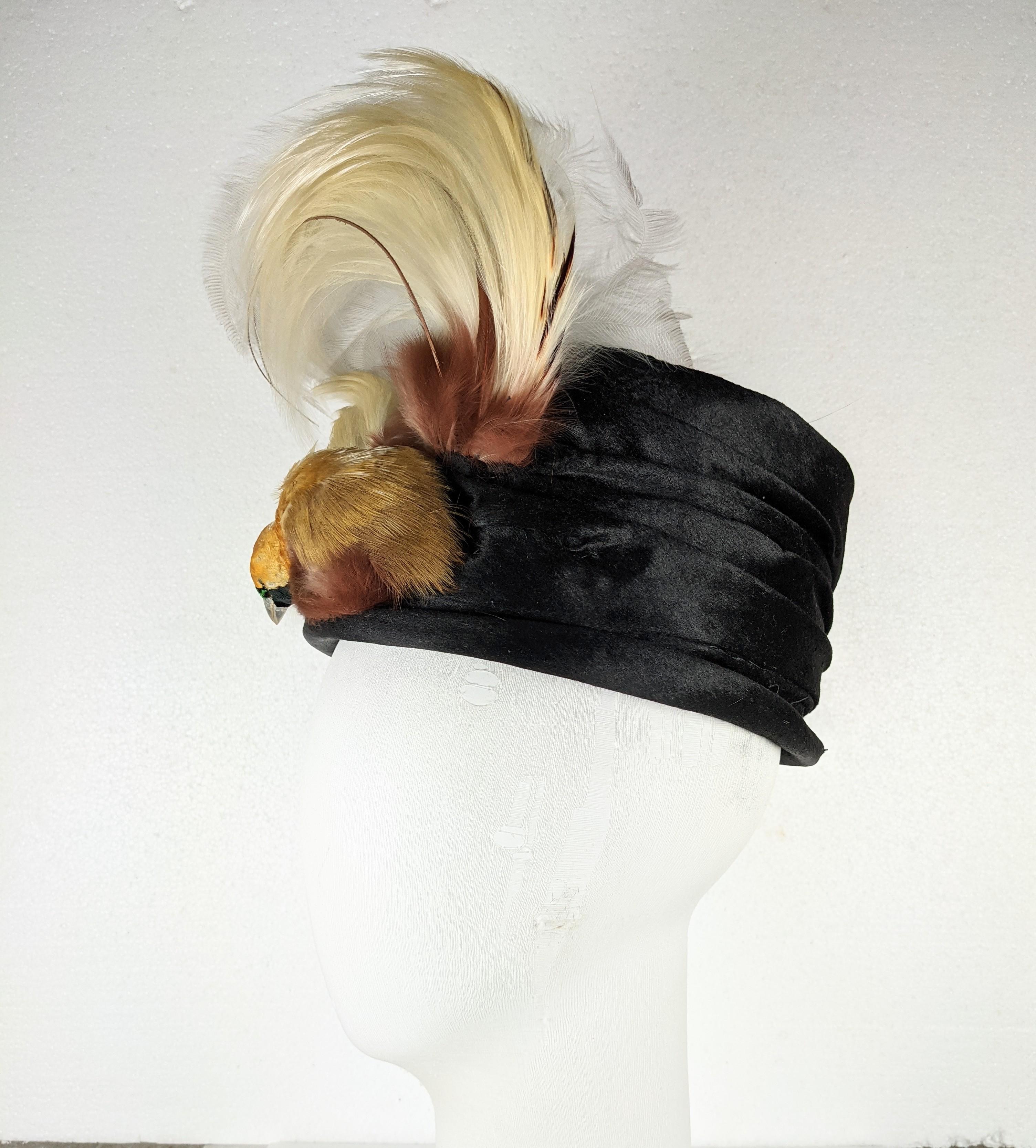 Women's or Men's Edwardian Bird of Paradise Hat For Sale