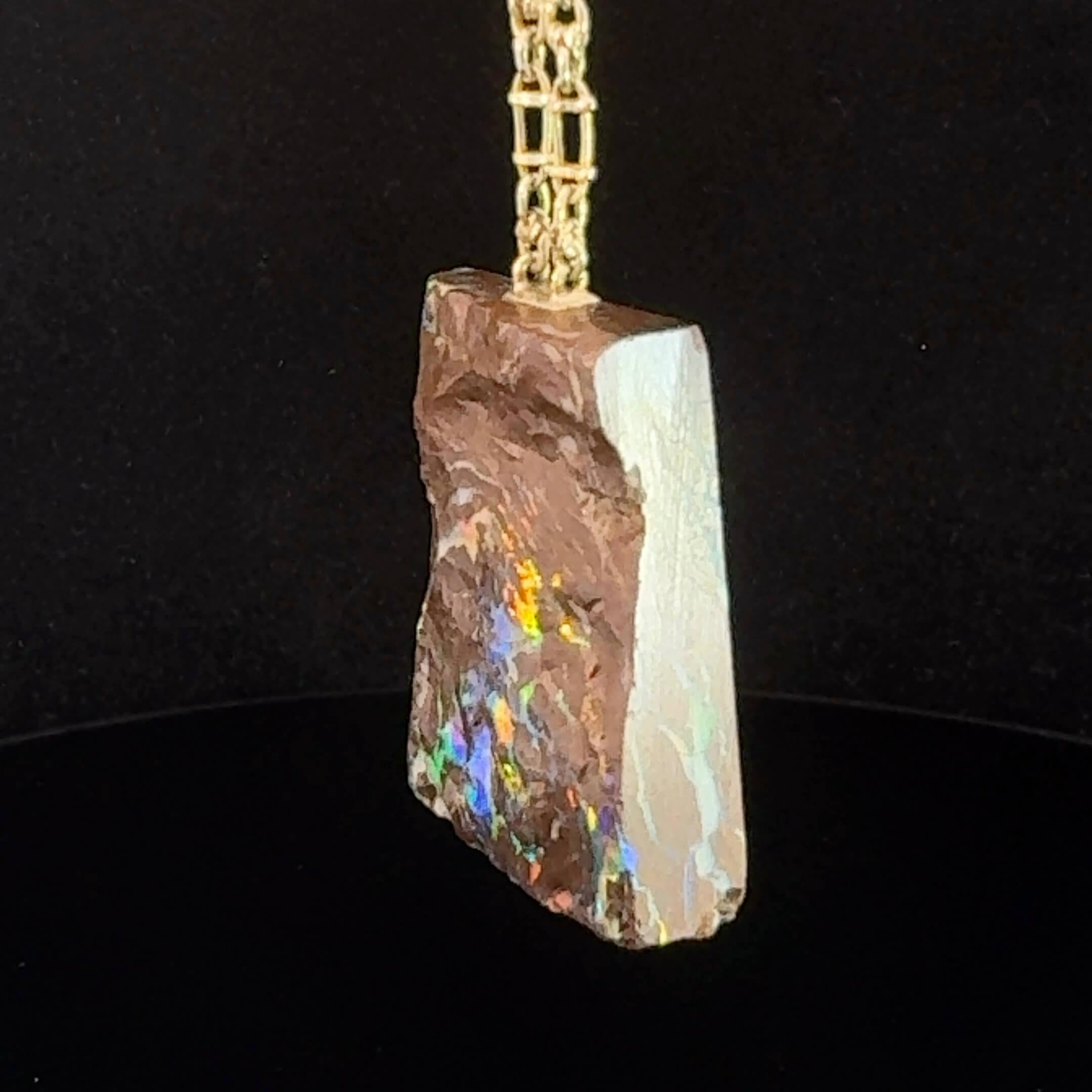 Women's or Men's Edwardian Boulder Opal Necklet Circa 1910-1920s For Sale