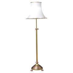 Edwardian Brass and Copper Floor Standard Lamp