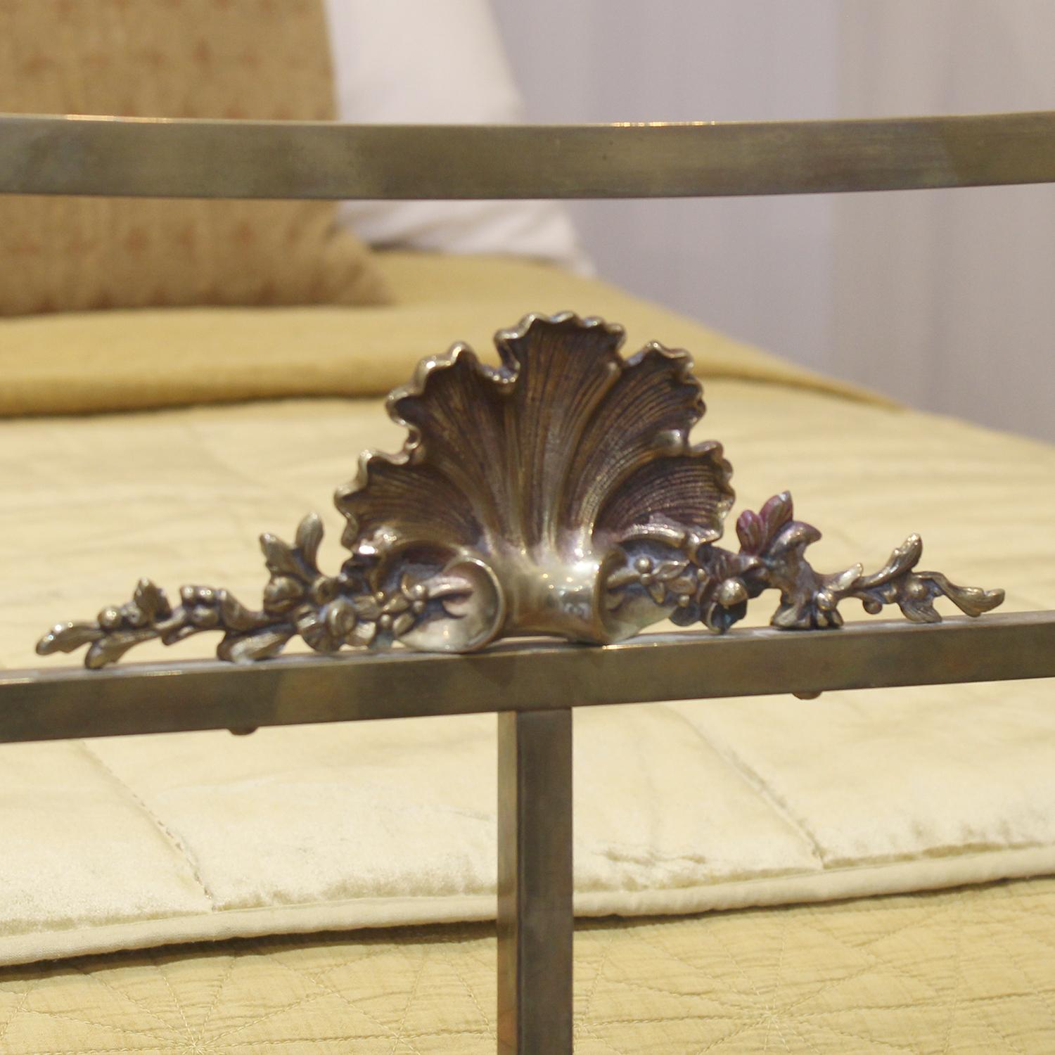 Cast Edwardian Brass Bed, MD142 For Sale