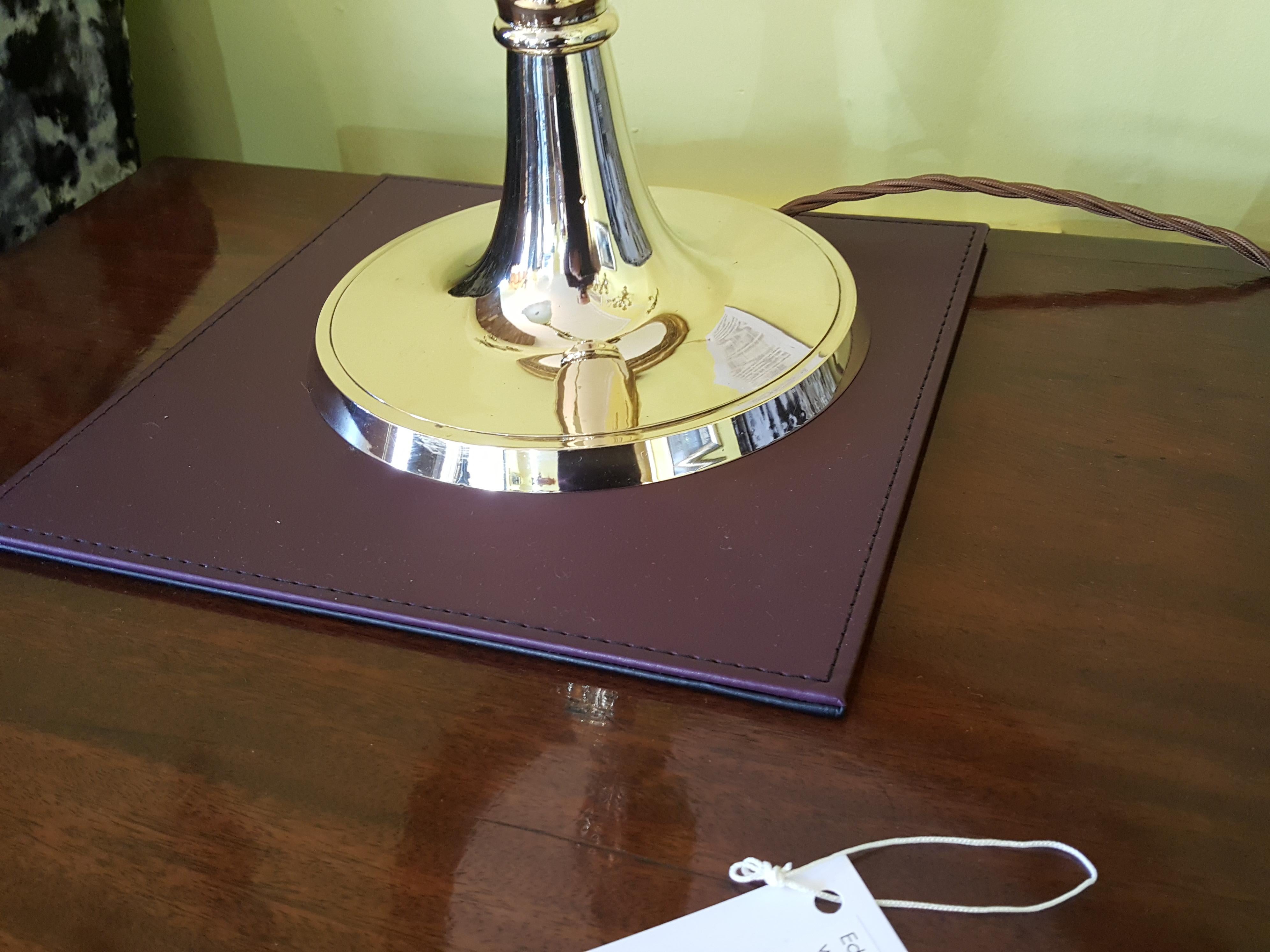 Early 20th Century Edwardian Brass Desk Lamp