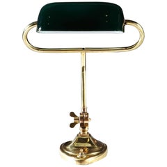 Edwardian Brass Desk Lamp