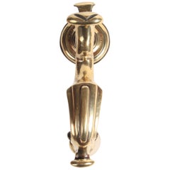 Antique Edwardian Brass "Doctors" Door Knocker