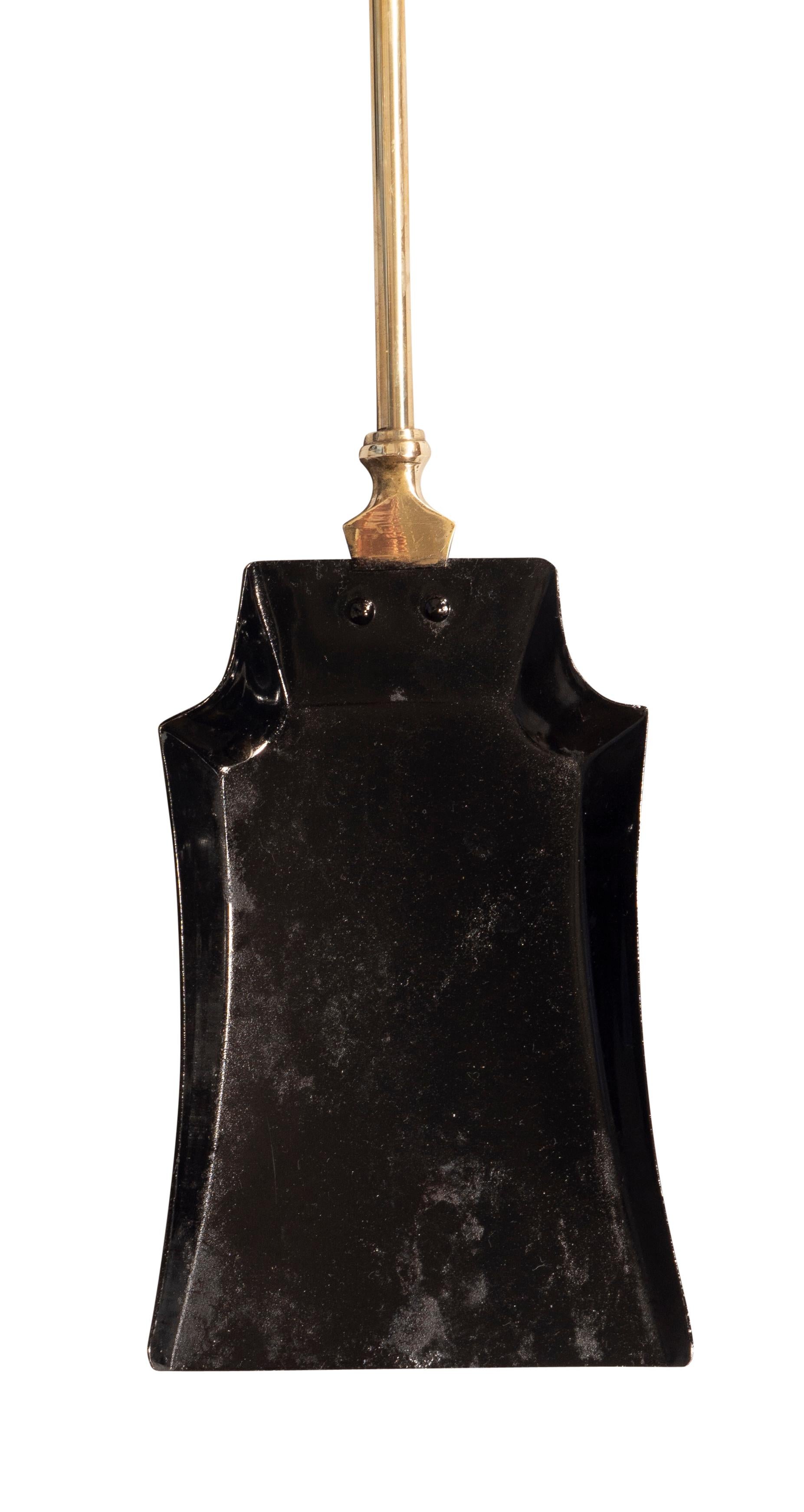 Edwardian Brass Fireplace Set For Sale at 1stDibs