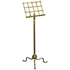 Edwardian Brass Music Stand